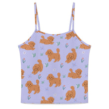Load image into Gallery viewer, Flower Garden Doodle Love Women&#39;s Cami and Shorts Pajama Set-Apparel-Apparel,Dog Mom Gifts,Doodle,Pajamas-5
