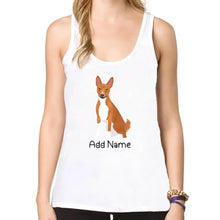 Load image into Gallery viewer, Personalized Basenji Mom Yoga Tank Top-Shirts &amp; Tops-Apparel, Basenji, Dog Mom Gifts, Shirt, T Shirt-Yoga Tank Top-White-XS-1