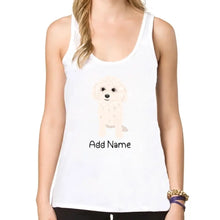 Load image into Gallery viewer, Personalized Bichon Frise Mom Yoga Tank Top-Shirts &amp; Tops-Apparel, Bichon Frise, Dog Mom Gifts, Shirt, T Shirt-Yoga Tank Top-White-XS-1