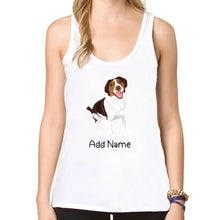 Load image into Gallery viewer, Personalized Brittany Spaniel Mom Yoga Tank Top-Shirts &amp; Tops-Apparel, Brittany Spaniel, Dog Mom Gifts, Shirt, T Shirt-Yoga Tank Top-White-XS-1
