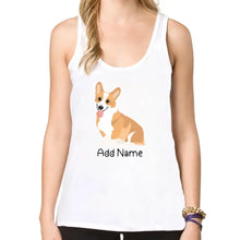 Load image into Gallery viewer, Personalized Corgi Mom Yoga Tank Top-Shirts &amp; Tops-Apparel, Corgi, Dog Mom Gifts, Shirt, T Shirt-Yoga Tank Top-White-XS-1