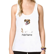 Load image into Gallery viewer, Personalized English Bulldog Dog Mom Yoga Tank Top