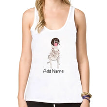 Load image into Gallery viewer, Personalized German Shorthair Pointer Mom Yoga Tank Top-Shirts &amp; Tops-Apparel, Dog Mom Gifts, German Pointer, Shirt, T Shirt-Yoga Tank Top-White-XS-1