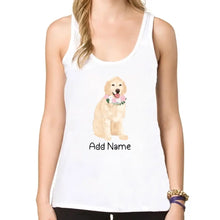 Load image into Gallery viewer, Personalized Golden Retriever Mom Yoga Tank Top-Shirts &amp; Tops-Apparel, Dog Mom Gifts, Golden Retriever, Shirt, T Shirt-Yoga Tank Top-White-XS-1