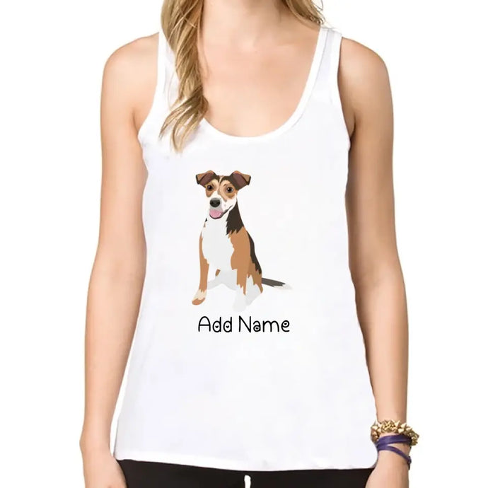 Personalized Jack Russell Terrier Mom Yoga Tank Top-Shirts & Tops-Apparel, Dog Mom Gifts, Jack Russell Terrier, Shirt, T Shirt-Yoga Tank Top-White-XS-1