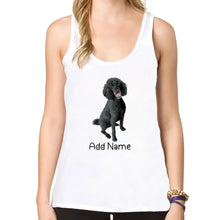 Load image into Gallery viewer, Personalized Poodle Mom Yoga Tank Top-Shirts &amp; Tops-Apparel, Dog Mom Gifts, Poodle, Shirt, T Shirt-Yoga Tank Top-White-L - Fitting-2