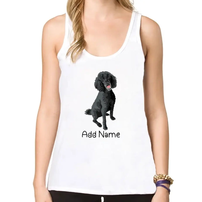 Personalized Poodle Mom Yoga Tank Top-Shirts & Tops-Apparel, Dog Mom Gifts, Poodle, Shirt, T Shirt-Yoga Tank Top-White-XS-1