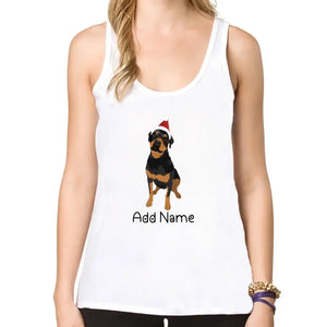 Personalized Rottweiler Mom Yoga Tank Top-Shirts & Tops-Apparel, Dog Mom Gifts, Rottweiler, Shirt, T Shirt-Yoga Tank Top-White-XS-1