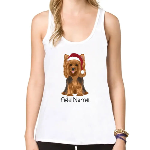 Personalized Yorkie Mom Yoga Tank Top-Shirts & Tops-Apparel, Dog Mom Gifts, Shirt, T Shirt, Yorkshire Terrier-Yoga Tank Top-White-XS-1