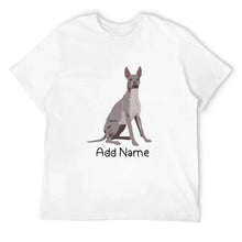 Load image into Gallery viewer, Personalized Dog Dad Cotton T Shirts-Personalized Dog Gifts-Apparel, Dog Dad Gifts, Dogs, Shirt, T Shirt-Men&#39;s Cotton T Shirt-White-Medium-10