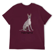 Load image into Gallery viewer, Personalized Dog Dad Cotton T Shirts-Personalized Dog Gifts-Apparel, Dog Dad Gifts, Dogs, Shirt, T Shirt-Men&#39;s Cotton T Shirt-Maroon-Large - Loose Fit-15