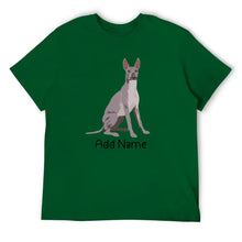 Load image into Gallery viewer, Personalized Dog Dad Cotton T Shirts-Personalized Dog Gifts-Apparel, Dog Dad Gifts, Dogs, Shirt, T Shirt-Men&#39;s Cotton T Shirt-Green-Medium-16