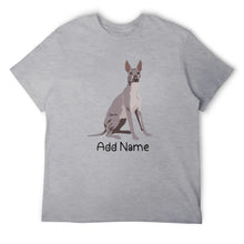 Load image into Gallery viewer, Personalized Dog Dad Cotton T Shirts-Personalized Dog Gifts-Apparel, Dog Dad Gifts, Dogs, Shirt, T Shirt-Men&#39;s Cotton T Shirt-Gray-Medium-19