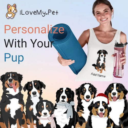 Personalized Bernese Mountain Dog Mom Yoga Tank Top-Shirts & Tops-Apparel, Bernese Mountain Dog, Dog Mom Gifts, Shirt, T Shirt-1
