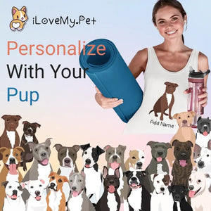 Personalized Pit Bull Mom Yoga Tank Top-Shirts & Tops-Apparel, Dog Mom Gifts, Pit Bull, Shirt, T Shirt-1