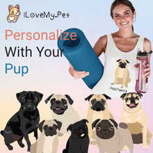Load image into Gallery viewer, Personalized Pug Mom Yoga Tank Top-Shirts &amp; Tops-Apparel, Dog Mom Gifts, Pug, Pug - Black, Shirt, T Shirt-1