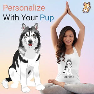 Personalized Utonagan Mom Yoga Tank Top-Shirts & Tops-Apparel, Dog Mom Gifts, Shirt, T Shirt, Utonagan-1