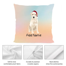 Load image into Gallery viewer, Personalized Yellow Labrador Soft Plush Pillowcase