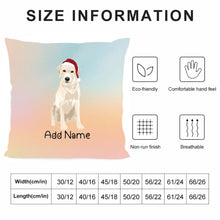 Load image into Gallery viewer, Personalized Yellow Labrador Soft Plush Pillowcase