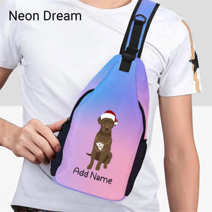 Personalized Chocolate Labrador Unisex Sling Bag Backpack-Accessories-Chocolate Labrador, Labrador-Unisex Sling Bag Backpack-Neon Dream-One Size-17