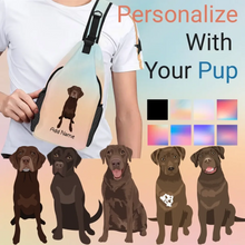 Load image into Gallery viewer, labrador chocolate sling-bag-multi