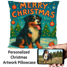 Load image into Gallery viewer, Bernese-Mountain-Dog-Christmas-Pillowcase Medium