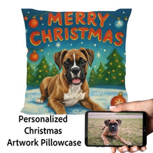Load image into Gallery viewer, Boxer-Christmas-Pillowcase Medium