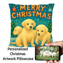 Load image into Gallery viewer, Labrador-Christmas-Pillowcase Medium