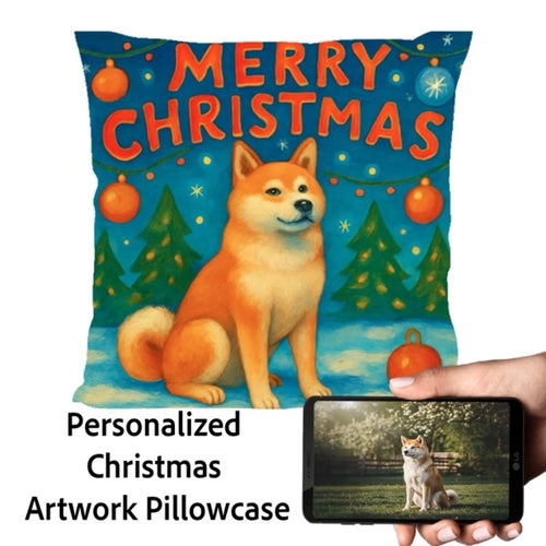 Akita-inu-Christmas-Pillowcase