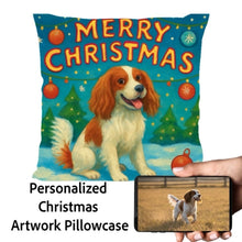 Load image into Gallery viewer, English-Springer-Spaniel-Christmas-Pillowcase
