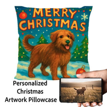 Load image into Gallery viewer, Briard-Christmas-Pillowcase