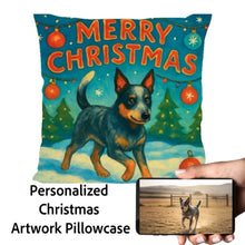 Load image into Gallery viewer, Blue-Heeler-Christmas-Pillowcase