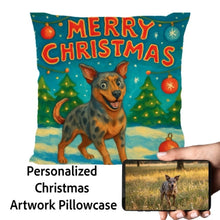 Load image into Gallery viewer, Catahoula-Christmas-Pillowcase