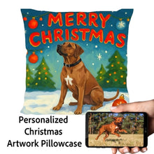Load image into Gallery viewer, Ridgeback-Christmas-Pillowcase