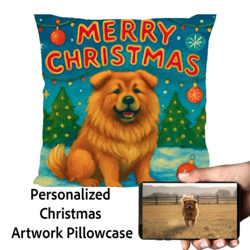 Tibetan-Mastiff-Christmas-Pillowcase