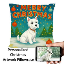 Load image into Gallery viewer, West-Highland-Terrier-Christmas-Pillowcase
