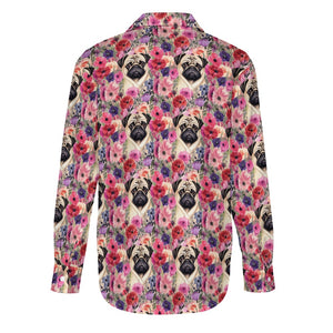 Botanical Beauty Pug Women's Shirt - 2 Designs-Apparel-Apparel, Pug, Shirt-6