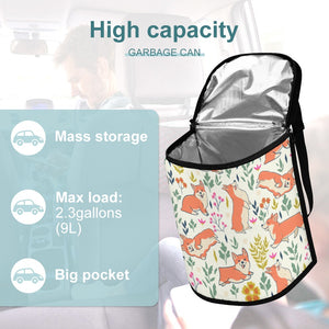 Flower Garden Corgi Love Multipurpose Car Storage Bag - 4 Colors-Car Accessories-Bags, Car Accessories, Corgi-2