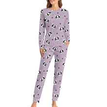 Load image into Gallery viewer, Infinite Boston Terrier Love Women&#39;s Soft Pajama Set - 4 Colors-Pajamas-Apparel, Boston Terrier, Pajamas-16