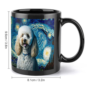 Starry Night Toy Poodle Coffee Mug-Mug-Home Decor, Mugs, Toy Poodle-Black-6