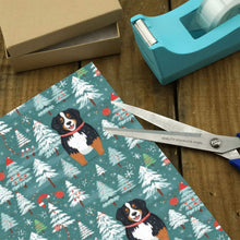 Load image into Gallery viewer, Jolly Giants Bernese Mountain Dog Christmas Gift Wrapping Paper - 2 Rolls-Christmas Ornament-Bernese Mountain Dog,Christmas,Wrapping Paper-4