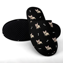 Load image into Gallery viewer, Frenchie Slippers for Women - Adorable Fawn Frenchie Love - Flannel-Accessories,Dog Mom Gifts,French Bulldog,Slippers-21