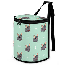 Load image into Gallery viewer, Happy Happy Black French Bulldogs Multipurpose Car Storage Bag - 4 Colors-Car Accessories-Bags, Car Accessories, French Bulldog-Mint Green-9