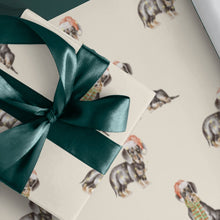 Load image into Gallery viewer, Dachshund Christmas Wrapping Paper - 6 Coat Colors - Watercolor Dachsund Designs - 3 Sheets Bundle-Christmas Ornament-Christmas,Dachshund,Wrapping Paper-21