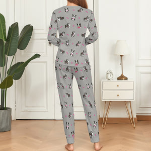 Boston Terrier Love Women's Soft Pajama Set - 4 Colors-Pajamas-Apparel, Boston Terrier, Pajamas-8