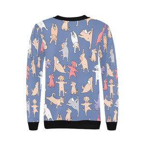 Yoga Labradors Love Women's Sweatshirt - 4 Colors-Apparel-Apparel, Black Labrador, Chocolate Labrador, Labrador, Sweatshirt-11
