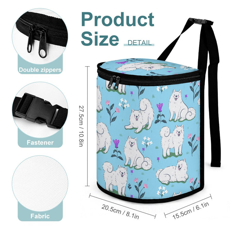 Flower Garden Samoyeds Multipurpose Car Storage Bag - 5 Colors-Car Accessories-Bags, Car Accessories, Samoyed-3