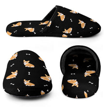 Load image into Gallery viewer, Corgi Slippers for Women - Adorable Corgi Love - Flannel-Accessories,Corgi,Dog Mom Gifts,Slippers-9