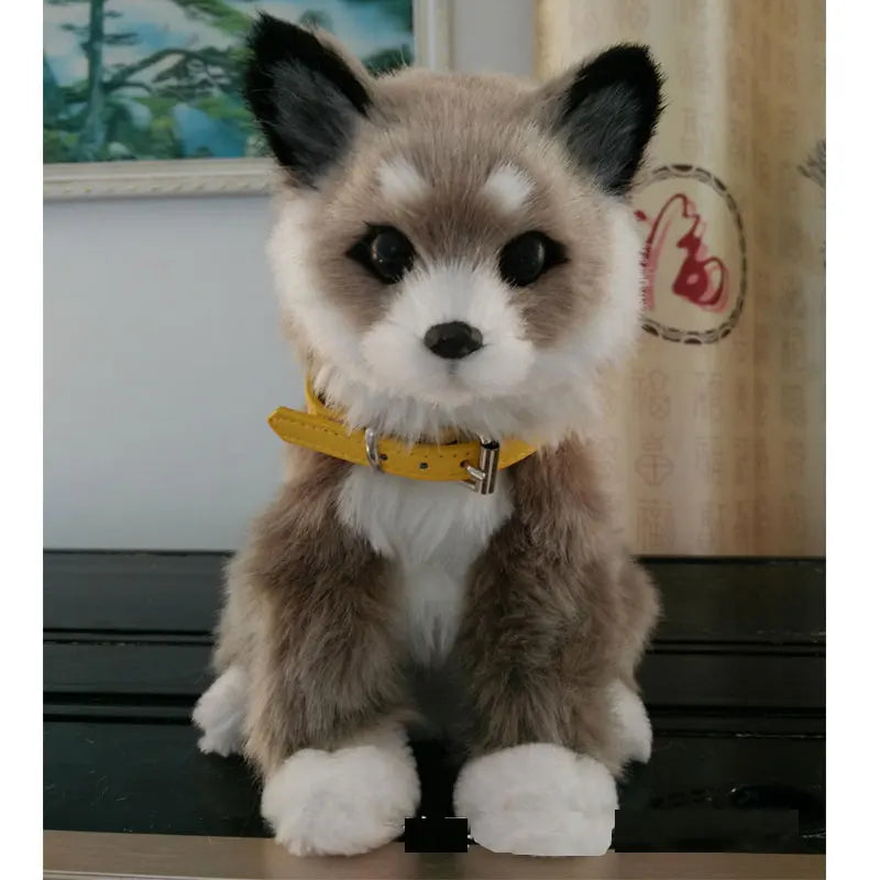 Bark, Nod and Wag Copper Husky Interactive Dog Stuffed Animal-Stuffed Animals-Siberian Husky, Stuffed Animal-B-16