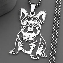 Load image into Gallery viewer, Adorable French Bulldog Gold Pendant Necklace – Cute Gift-SR-6
